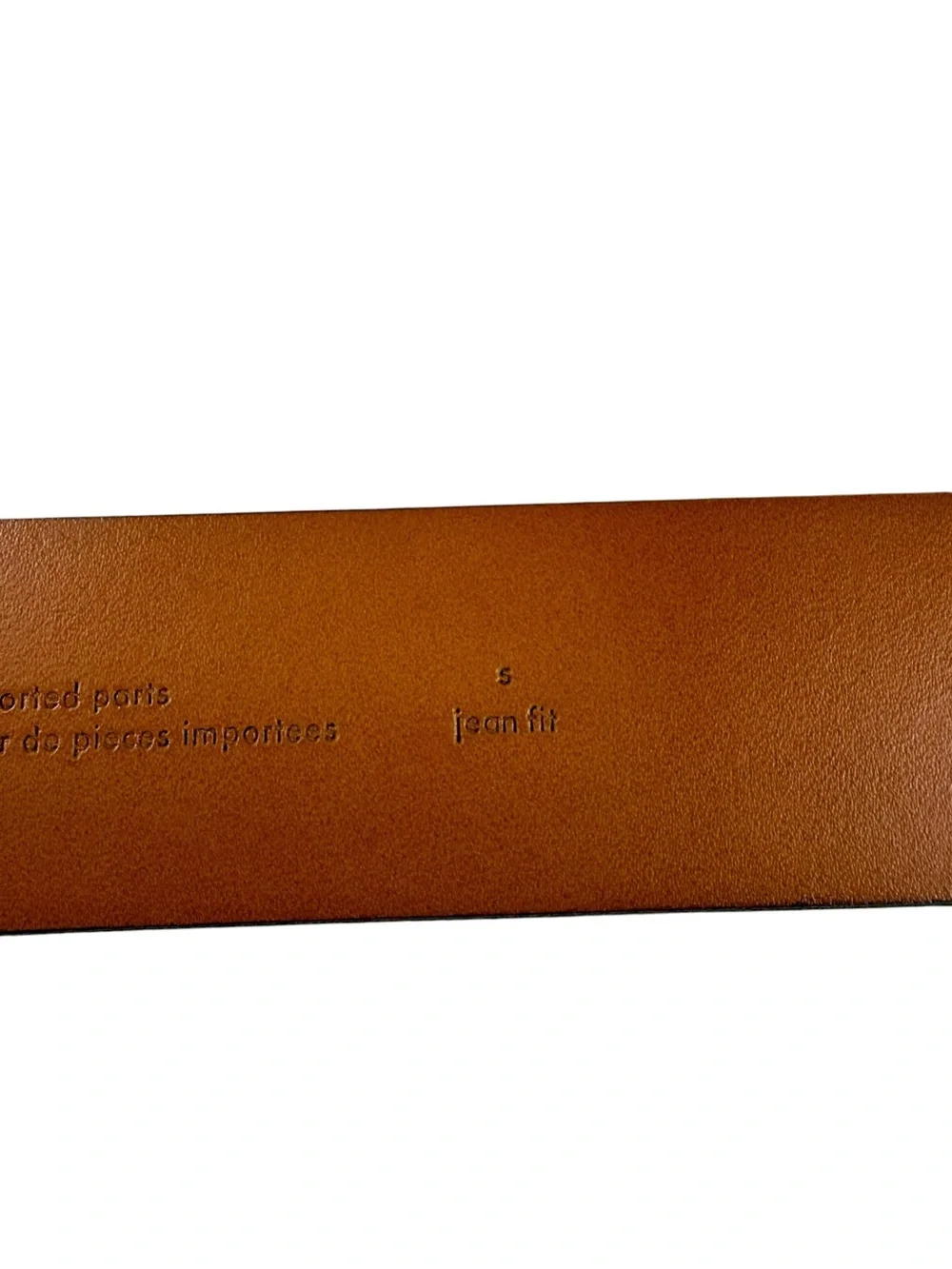 Something Navy Molten Buckle Calf Hair belt, S